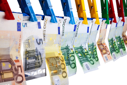 Geld an Wäscheleine