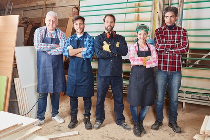 Gruppe Handwerker