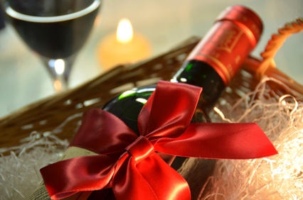 Weinflasche als Geschenk